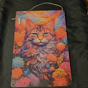 Pink Cat Decorative Sign-Acrylic